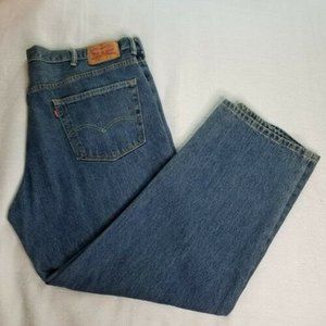 Levis 550 Blue Jeans sz 44x30 Relaxed Fit Denim Cotton Zipper Fly Mens